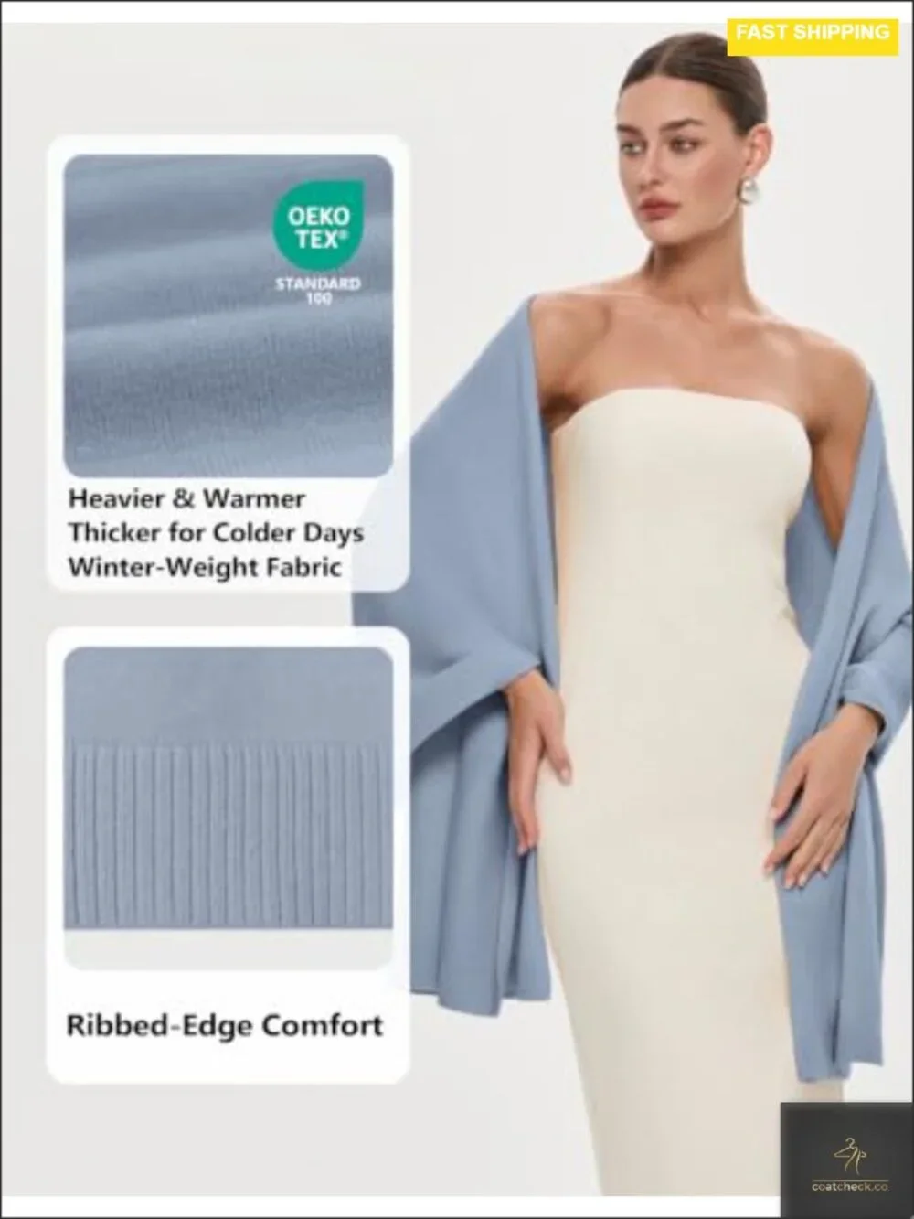 Women's Pashmina Shawl Wrap, Extra Long Winter Scarf for Bridal Evening